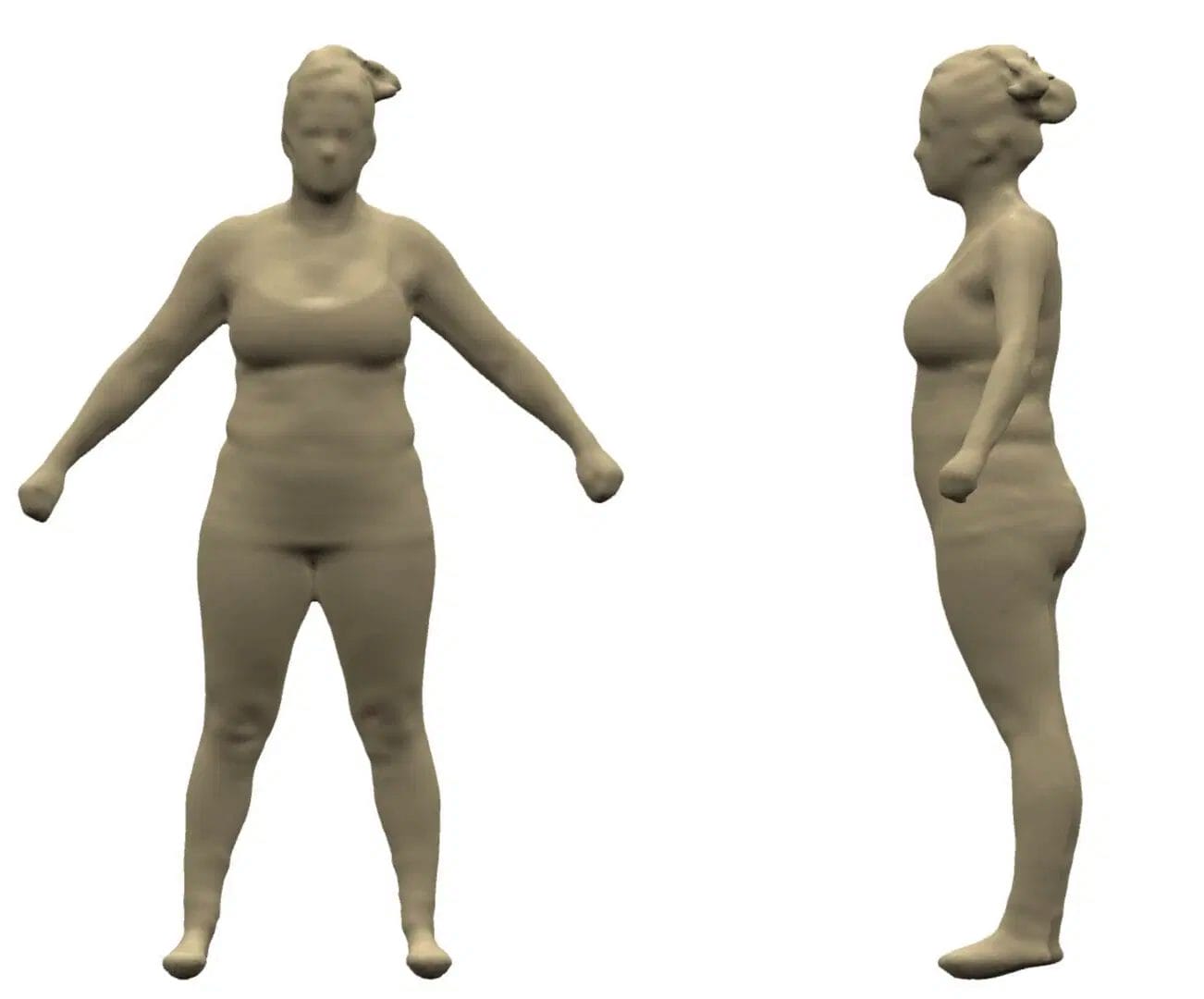3d model of a woman_progress
