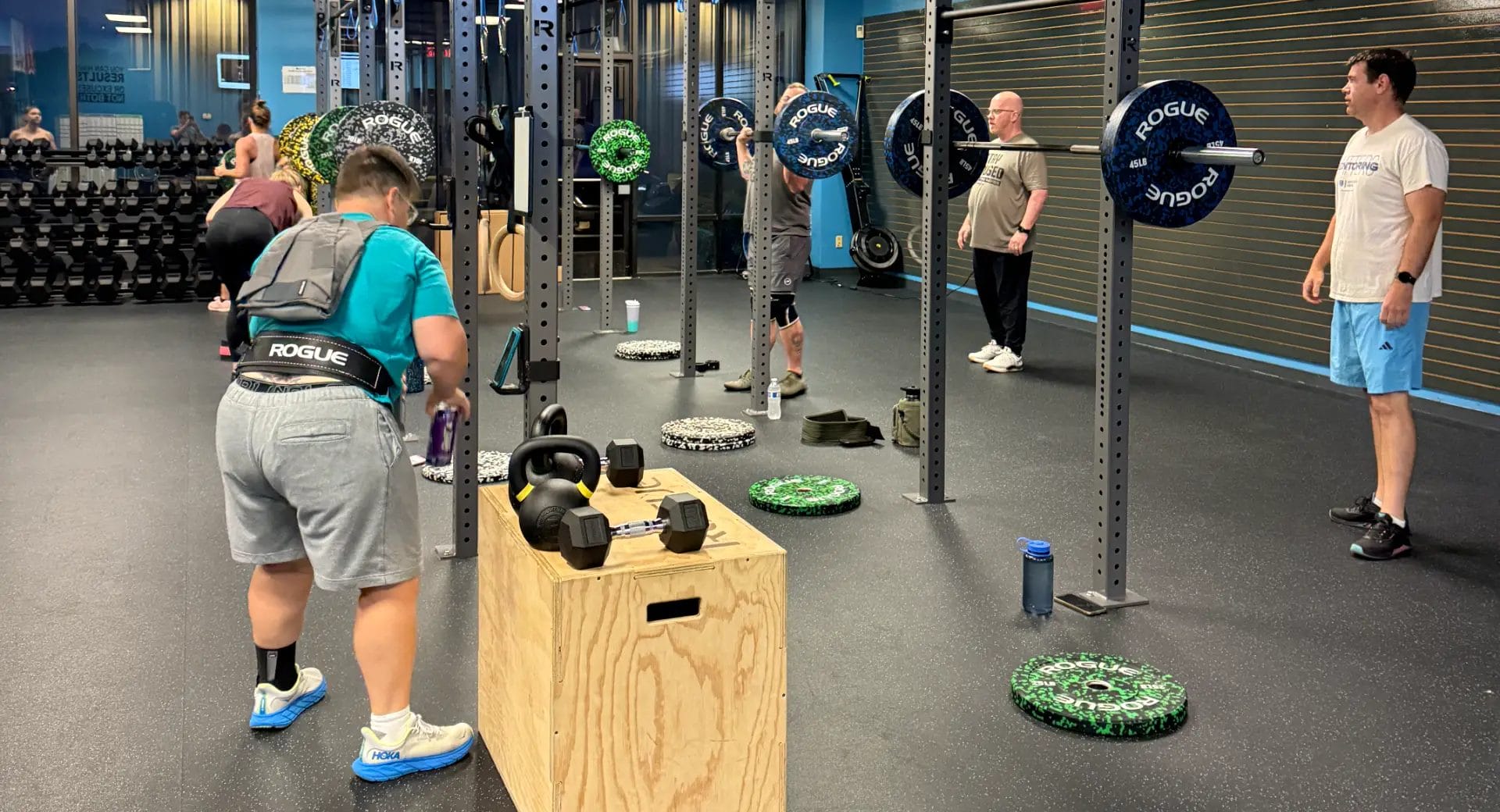Members working out in our gym
